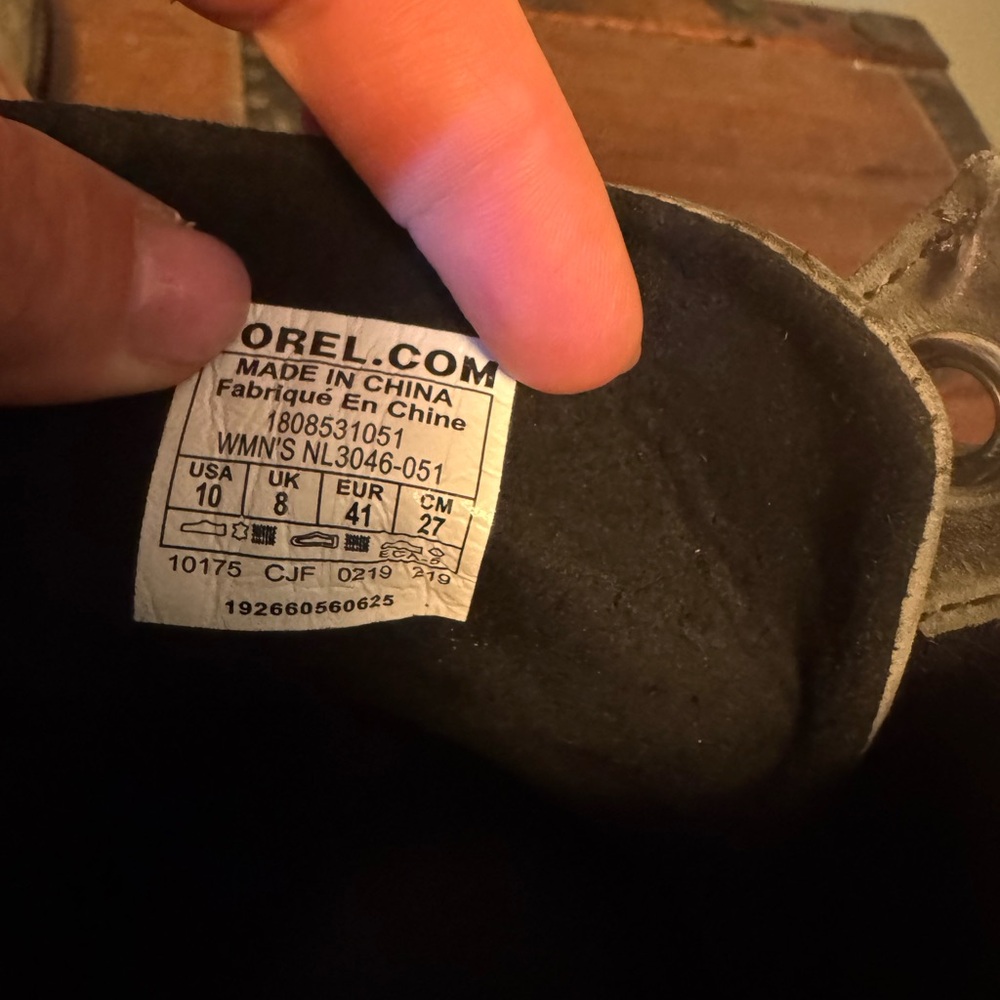 Sorel Lexie Wedge Ankle Boot - Size 10 Quarry Leather - Picture 9 of 10